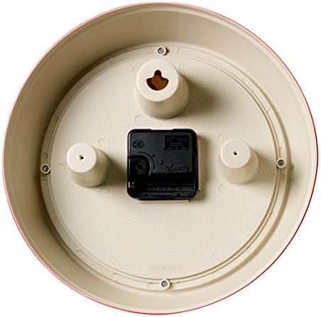 Kiera Grace Wall Clock, 9.5 Inch, Retro Red ClassicWall Clocks Battery Operated - Image 2
