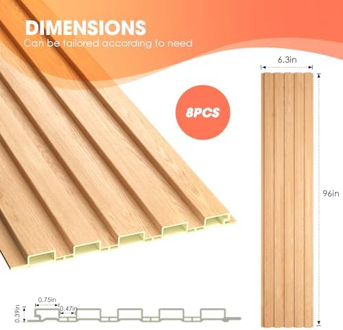 OUZUGIE WPC Acoustic Slat Wall Paneling - Image 3