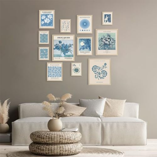 Aroutde Light Blue Wall Art Matisse Modern Wall Decor Coquette Aesthetic Blue - Image 5