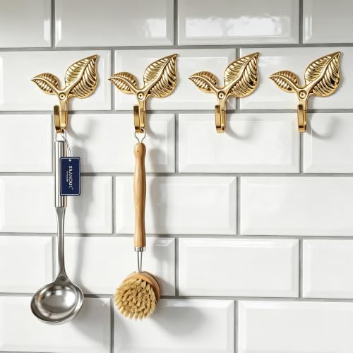 Decorative Wall Hooks 4 Pack, Metal Curtain Holdbacks - Image 3