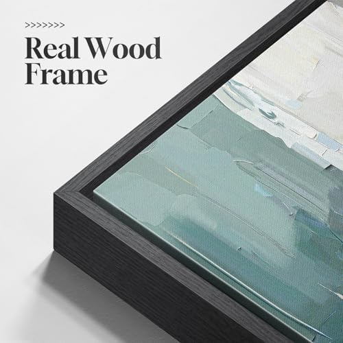 Framed Colorful Abstract Canvas Wall Art - Image 5