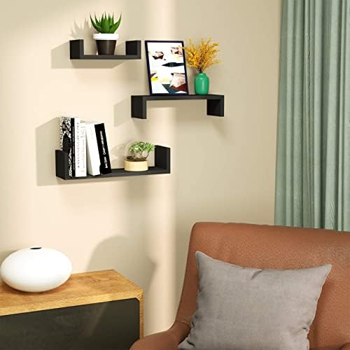SRIWATANA Black Floating Shelves - Image 4