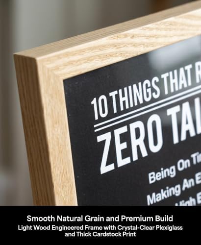 10 Things That Require Zero Talent Wall Art, Natural Framed Print - Image 4