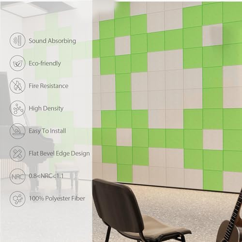 12 Pack Square Acoustic Panels Self Adhesive Sound Proof Foam - Image 5
