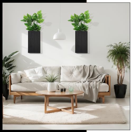 Vesici Wood Wall Planter Vase - Image 6