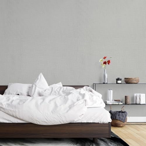 Yun-aeon Beige Grasscloth Peel and Stick Wallpaper Texture Contact Paper - Image 5