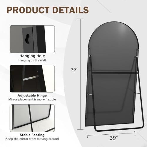 LFT HUIMEI2Y 79"x39" Arch Full Length Mirror - Image 3