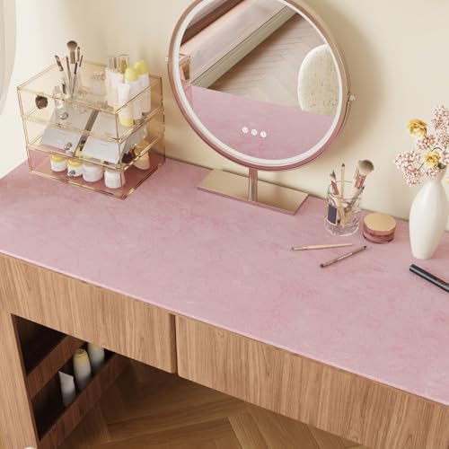 VaryPaper 15.7"x78.7" Pink Crushed Velvet Wallpaper Peel and Stick Soft Felt - Image 4