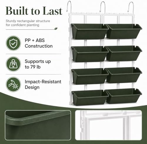 Vertical Garden Wall Planter, 4-Tier Stackable Wall Planter - Image 2