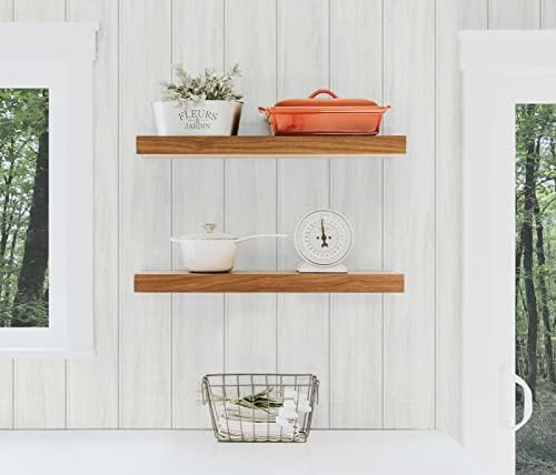 NextWall Faux Wood Panel Peel and Stick Wallpaper - Image 4