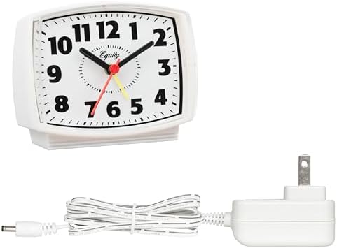 Equity 33100 Electric Silent Analog Alarm Clock - Image 2