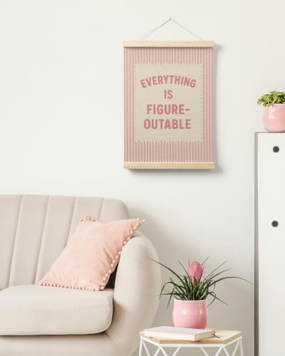 FGFK Everything Is Figureoutable Inspirational Wall Art Poster Hanger Frame - Image 7