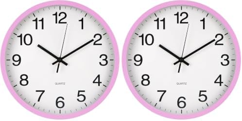 Wall Clock Non-Ticking Silent Quartz Movement Decor Clock Modern Simple Style by BAKBRAND