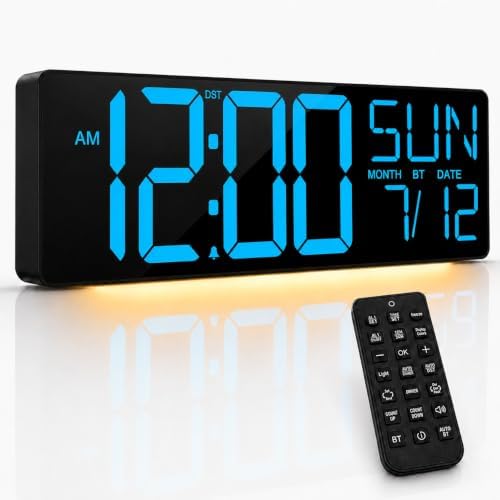JALL 18" Large Digital Wall Clock by JALL