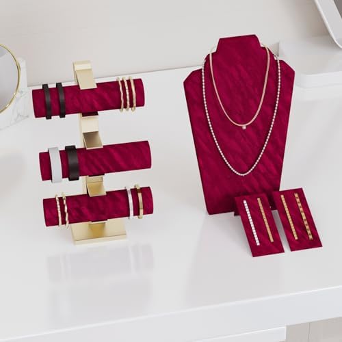 Dark Red Velvet Fabric Felt for Dresser Jewelry Boxes Self Adhesive Drawer - Image 2