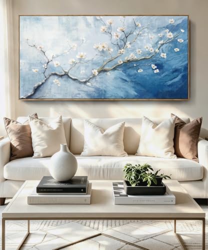 Extra Large Framed Floral Wall Art by Nicetop