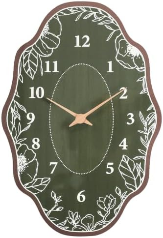 Mid Century Retro Irregular Shape Wall Clock, 19 x 13 Inch by SCOAGE