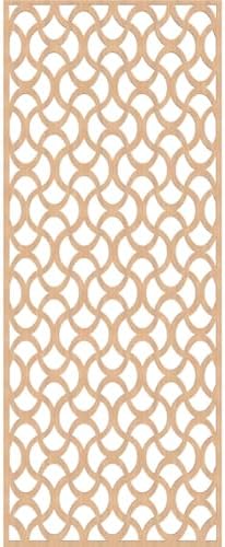 Resort Decorative Pierced Fretwork Wood Wall Panels, 29 3/8"W x 74 3/8"H x 3/8"T - Image 2