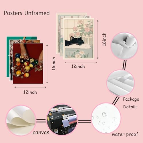 XIANGRUI Billiards Wall Art Set of 3, Pool Prints 16x12In Green Black - Image 3