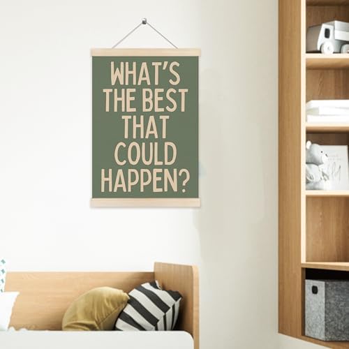 Welshower Boho Motivational Positive Poster Hanger Frame, What's the Best That - Image 5