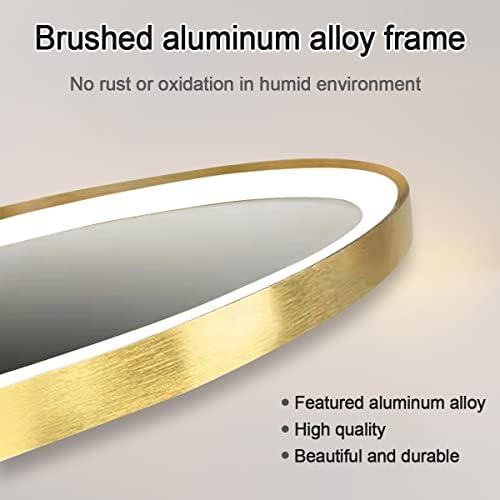 30 Inch Gold Bathroom Round LED Mirror - Image 3