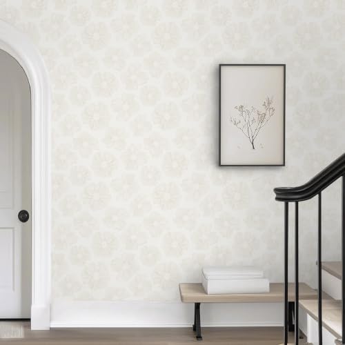 Dimoon 197" x 17.3" Beige Grey Contact Paper Village Vinyl Roll by DIYYOURMOON