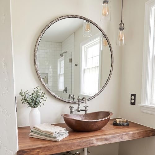 ANDY STAR 36 Inch Hand-Forged Round Mirrors - Image 4