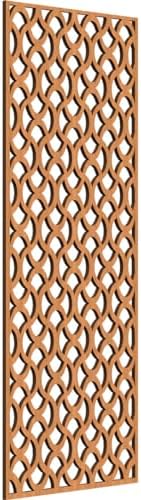 Resort Decorative Pierced Fretwork Wood Wall Panels, 19 3/8"W x 49 3/8"H x 3/8"T by EkenaMillwork