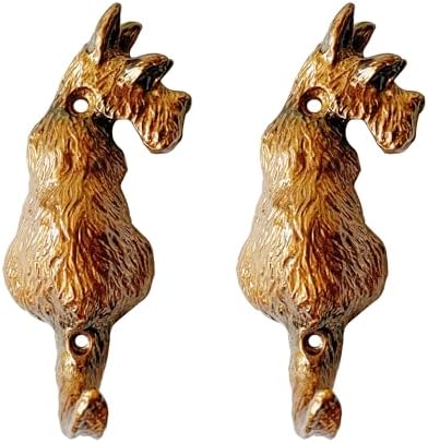 2 Pack Decorative Wall Hooks, Vintage Dog Shaped Metal Wall Hook by Pasiir