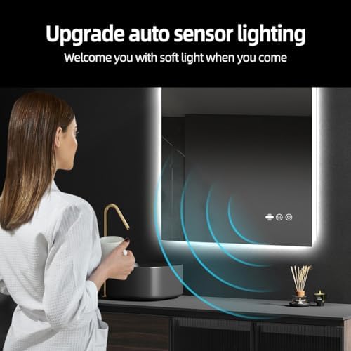 24 x 36 in Backlit LED Bathroom Mirror - Image 2