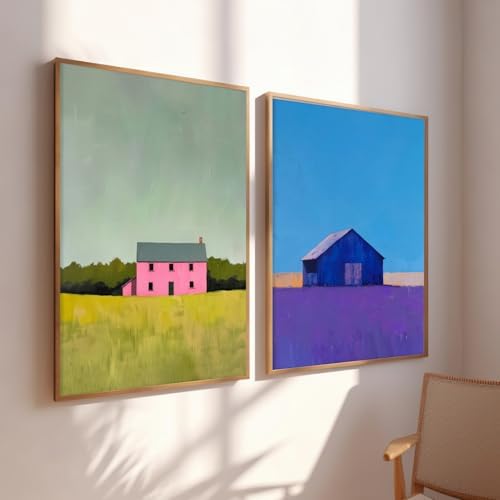 Landscape Wall Art Set of 2 Modern Farmhouse Poster 16x24 Inch Unframed - Image 5
