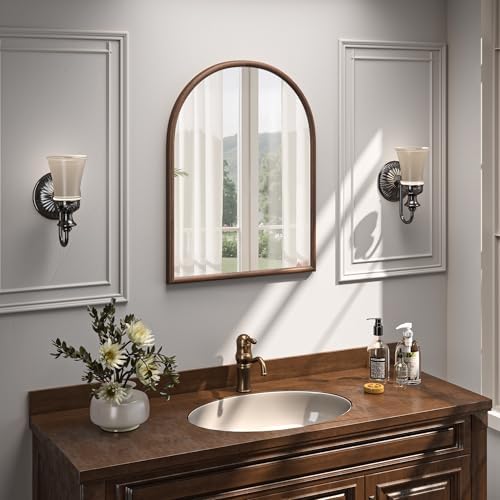 24"x32" Arch Wall Mirror for Wall, Wall Mounted Vanity Mirror for Bedroom - Image 4
