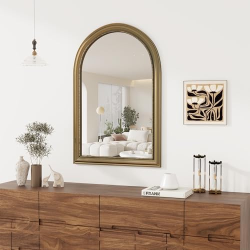 Axeman 24x36 Arched Wall Mirror, Decorative Bathroom Mirror, Traditional by Axeman