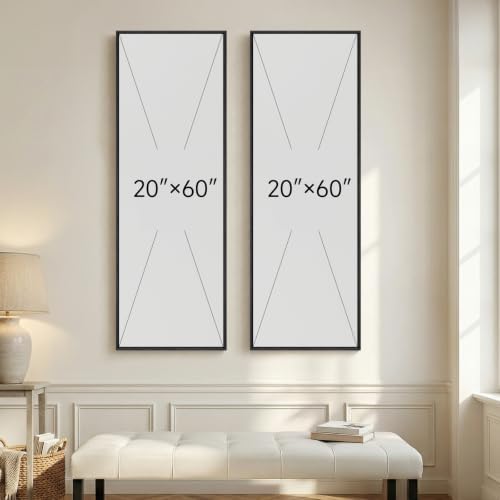 Large Framed Vertical Wall Art - Image 7