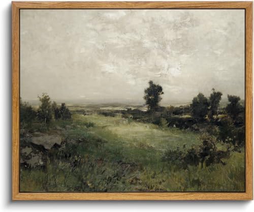 KBKBART Framed Canvas Wall Art, The Vast Grassland Wall Decor 12x16inch by KBKBART