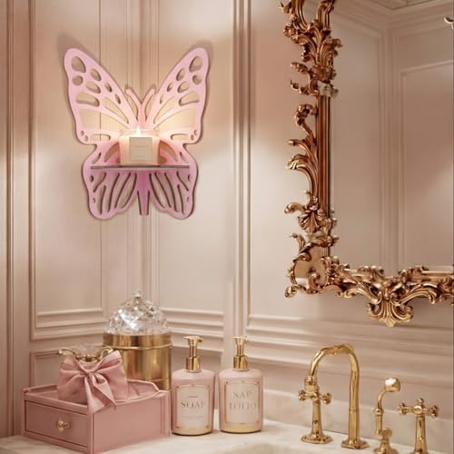 Novabright 3 Pcs Butterfly Floating Corner Shelves Butterfly Wall Mounted - Image 5