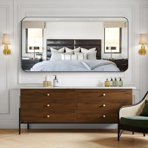 KOCUUY 60"x30" Large Rectangle Vanity Mirror, Modern Design of Upgraded - Image 4