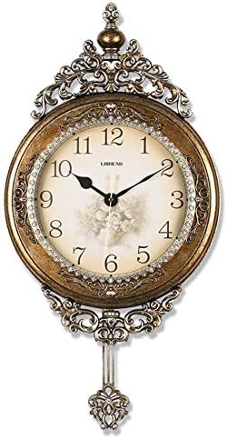 SHISEDECO 29.5" Large Vintage Antique Grandfather Pendulum WallClock by SHISEDECO