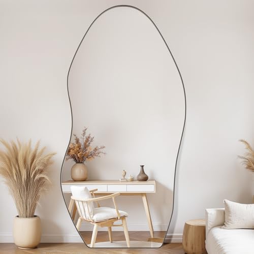 Antok Irregular Full Length Mirror, Standing Hanging Leaning Irregular Mirrors - Image 3