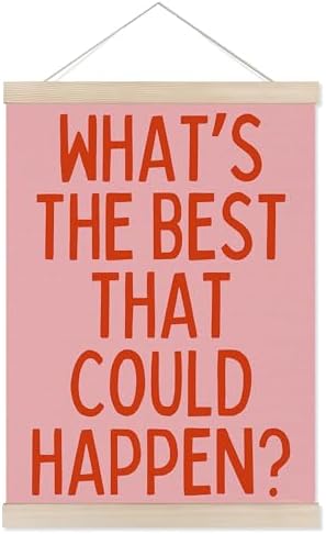 Welshower Boho Motivational Positive Poster Hanger Frame, What's the Best That by Unknown