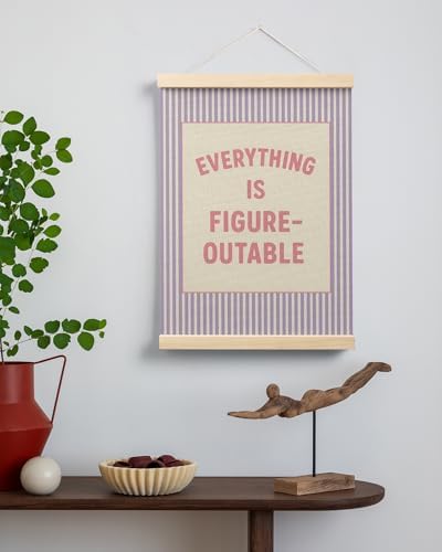 FGFK Everything Is Figureoutable Positive Affirmations Wall Art Poster Hanger - Image 3