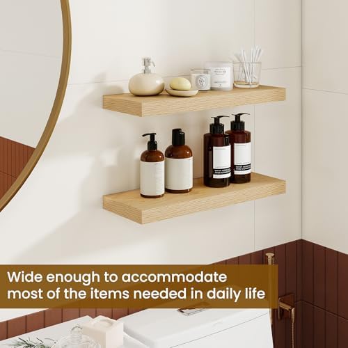 20inch Floating Shelves for Bathroom, 6.7" Deep Wall Shelves - Image 5