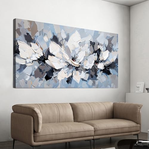 Canvas Wall Art Decor Modern White Wall Art by TQJYILUFAART