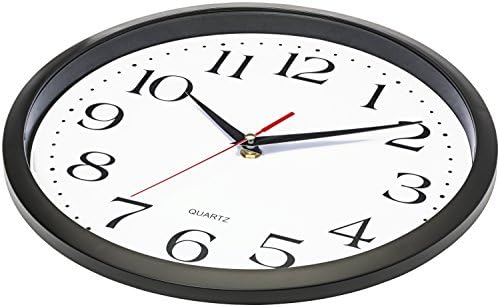 Bernhard Products Black Wall Clocks 2 Pack Silent Non Ticking - Image 3