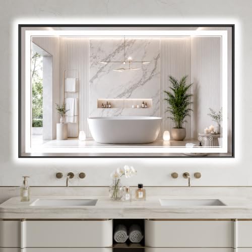 36"x55" LED Bathroom Mirror by FLYECHO