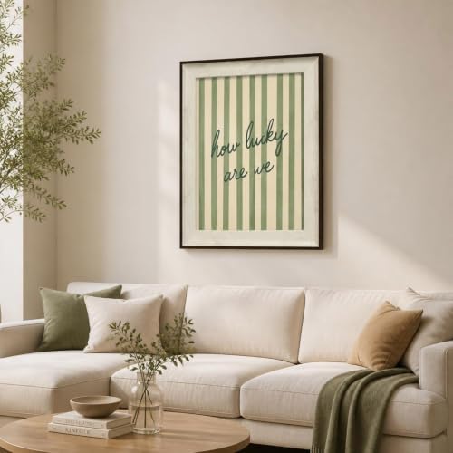 razliubit Green Cute Framed Wall Art Prints, Replaceable Wall Decors - Image 6