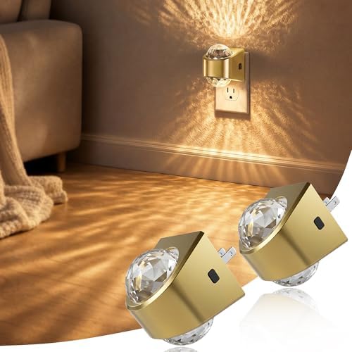 JandCase Night Lights Plug into Wall, 2 Pack Star Projector Night Light by JandCase
