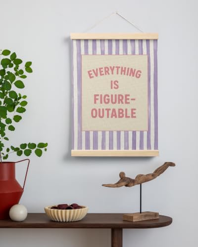 FGFK Everything Is Figureoutable Inspirational Wall Art Poster Hanger Frame - Image 3
