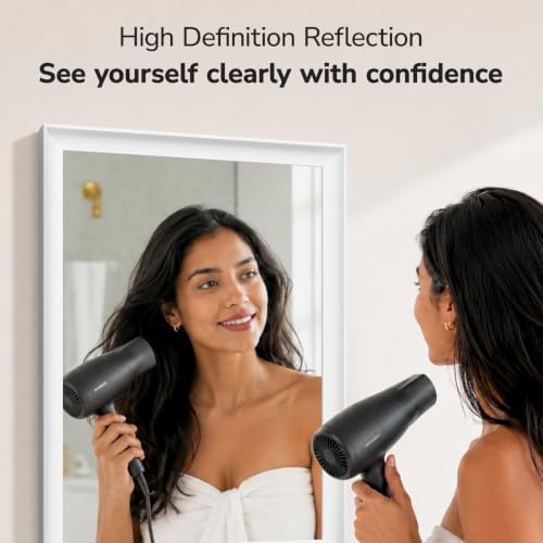 USHOWER 2 Pack 22x30 Inch White Bathroom Mirrors - Image 5