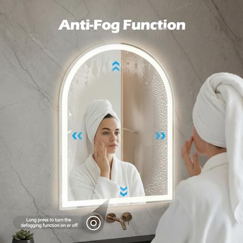 Arched LED Bathroom Mirror - Image 3